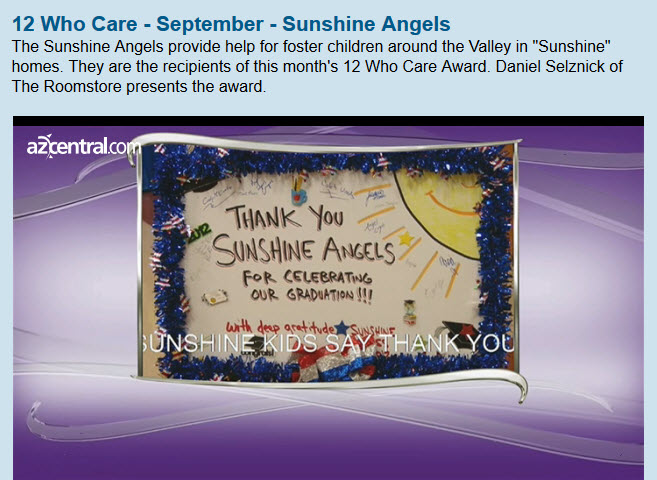 Channel 12: 12 Who Care Honors Sunshine Angels